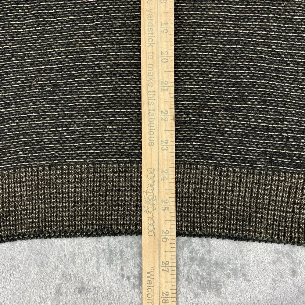 Vintage Knightsbridge Sweater Mens Size M Brown Chenille Roll V Neck 90s Grandpa